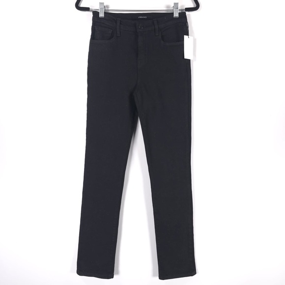 NWT J BRAND RUBY 30 HIGH RISE CIGARETTE CRYSTAL BLACK Jeans USA🇺🇸MADE Size 26 - Picture 1 of 16